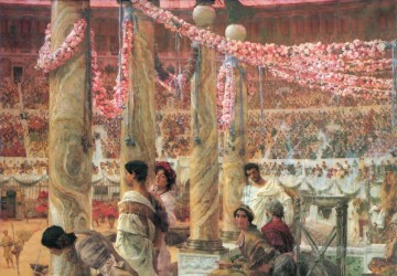 Caracalla y Geta Romántico Sir Lawrence Alma Tadema Pinturas al óleo